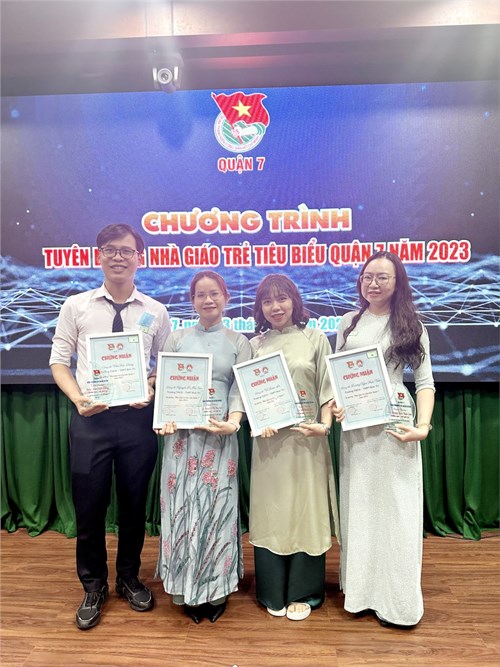 Tuyên dương nhà giáo trẻ tiêu biểu Quận 7 năm 2023